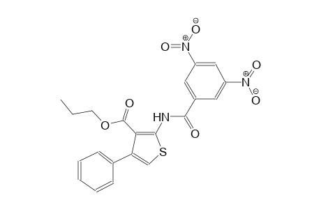 propyl 2-[(3,5-dinitrobenzoyl)amino]-4-phenyl-3-thiophenecarboxylate