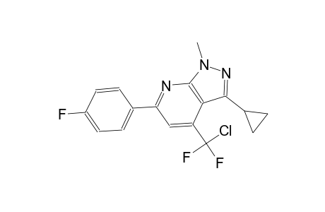 4-[chloro(difluoro)methyl]-3-cyclopropyl-6-(4-fluorophenyl)-1-methyl-1H-pyrazolo[3,4-b]pyridine
