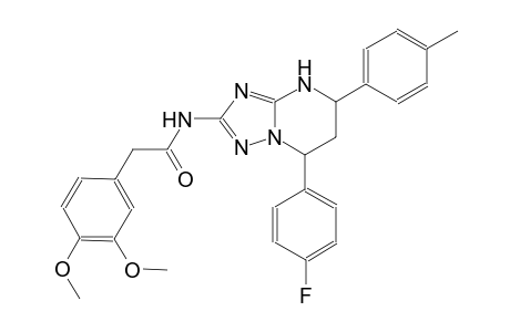 2-(3,4-dimethoxyphenyl)-N-[7-(4-fluorophenyl)-5-(4-methylphenyl)-4,5,6,7-tetrahydro[1,2,4]triazolo[1,5-a]pyrimidin-2-yl]acetamide