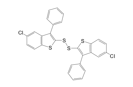 5-Chloro-2-[(5-chloro-3-phenylbenzothiophen-2-yl)dithio]-3-phenylbenzothiophene