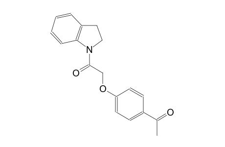 1-{4-[2-(2,3-dihydro-1H-indol-1-yl)-2-oxoethoxy]phenyl}ethanone