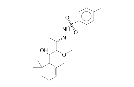 3-Methoxy-4-(2,2,6-trimethylcyclohex-5-enyl)butan-4-ol-2-one p-toluenesulfonylhydrazone