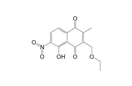 3-Ethoxymethyl-6-nitroplumbagin