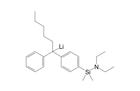 [1-[4-[diethylamino(dimethyl)silyl]phenyl]-1-phenyl-hexyl]lithium