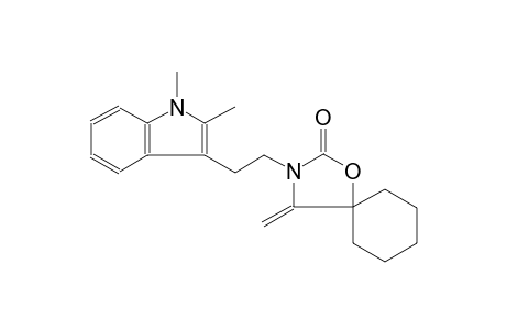 1-oxa-3-azaspiro[4.5]decan-2-one, 3-[2-(1,2-dimethyl-1H-indol-3-yl)ethyl]-4-methylene-