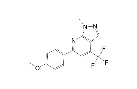 1H-pyrazolo[3,4-b]pyridine, 6-(4-methoxyphenyl)-1-methyl-4-(trifluoromethyl)-