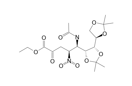 ETHYL_5-ACETAMIDO-3,4,5-TRIDEOXY-6,7:8,9-DI-O-ISOPROPYLIDENE-4-NITRO-D-GLYCERO-D-GALACTO-NON-2-ULOSONATE
