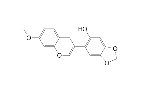 1,3-Benzodioxol-5-ol, 6-(7-methoxy-4H-1-benzopyran-3-yl)-