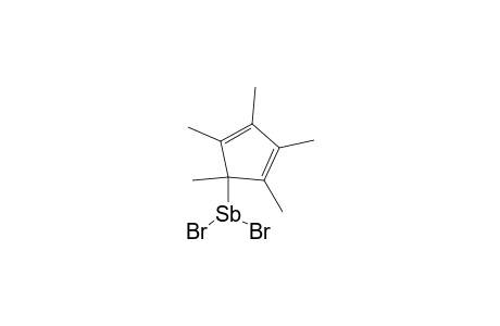 dibromo(1,2,3,4,5-pentamethyl-2,4-cyclopentadienyl)stibine