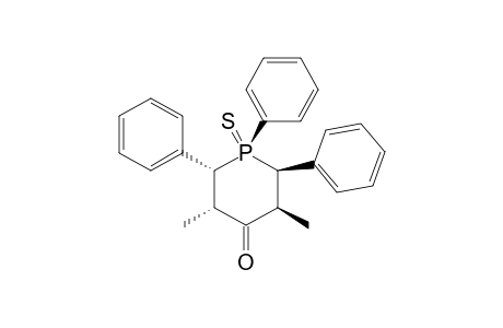 R-1,TRANS-2(E),6(E)-TRIPHENYL-CIS-3(E),5(E)-DIMETHYL-4-PHOSPHORINANONE-1-SULFIDE