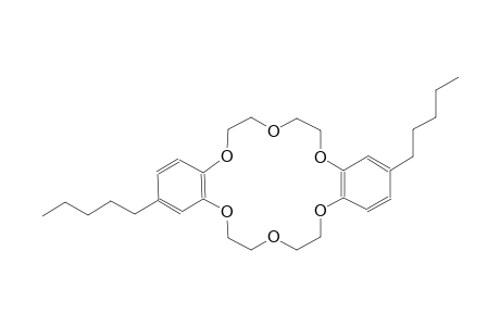 2,13-dipentyl-6,7,9,10,17,18,20,21-octahydrodibenzo[b,k][1,4,7,10,13,16]hexaoxacyclooctadecin