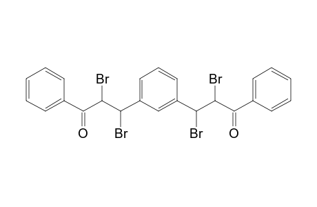 2,3-Dibromo-3-[3-(1,2-dibromo-3-oxo-3-phenylpropyl)phenyl]-1-phenyl-1-propanone