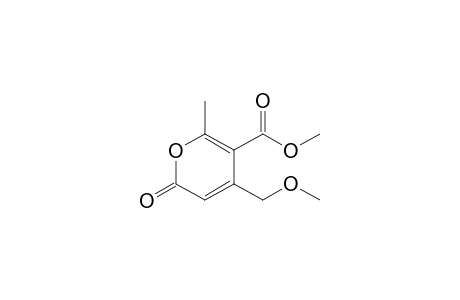 4-(methoxymethyl)-2-methyl-6-oxo-3-pyrancarboxylic acid methyl ester