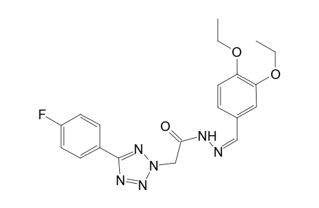 N-[(Z)-(3,4-diethoxybenzylidene)amino]-2-[5-(4-fluorophenyl)tetrazol-2-yl]acetamide