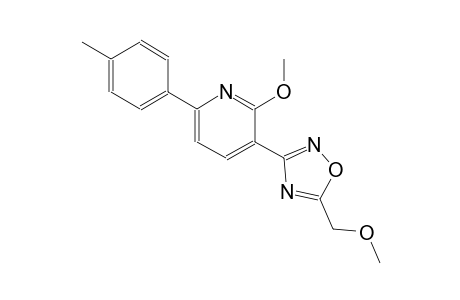 pyridine, 2-methoxy-3-[5-(methoxymethyl)-1,2,4-oxadiazol-3-yl]-6-(4-methylphenyl)-