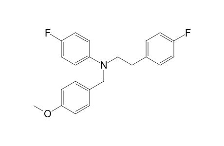 4-Fluoro-N-[2-(4-fluorophenyl)ethyl]-N-(4-methoxybenzyl)aniline