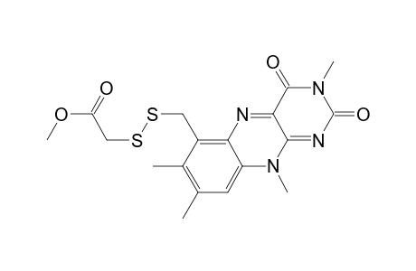 Acetic acid, [[(2,3,4,10-tetrahydro-3,7,8,10-tetramethyl-2,4-dioxobenzo[g]pteridin -6-yl)methyl]dithio]-, methyl ester
