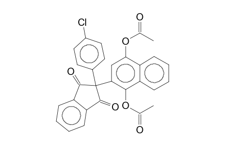 4-(Acetyloxy)-2-[2-(4-chlorophenyl)-1,3-dioxo-2,3-dihydro-1H-inden-2-yl]-1-naphthyl acetate
