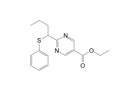 2-[1-(phenylthio)butyl]-5-pyrimidinecarboxylic acid ethyl ester