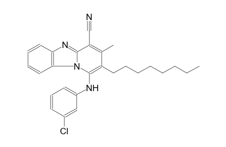 1-(3-chloroanilino)-3-methyl-2-octylpyrido[1,2-a]benzimidazole-4-carbonitrile