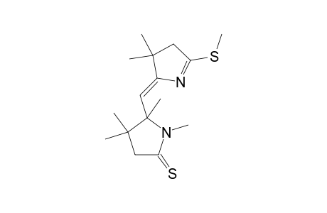 5-(3,3-Dimethyl-5-methylthio-3,4-dihydropyrrol-2-ylidenemethyl)-1,4,4,5-tetramethylpyrrolidine-2-thione