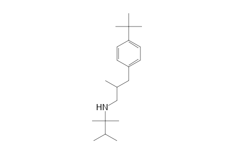 Benzenepropanamine, 4-(1,1-dimethylethyl)-beta-methyl-N-(1,1,2-trimethylpropyl)-