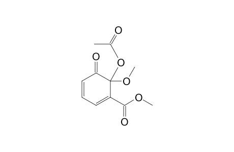 Methyl 6-Acetoxy-6-methoxy-1-oxo-2,4-cyclohexadiene-5-carboxylate