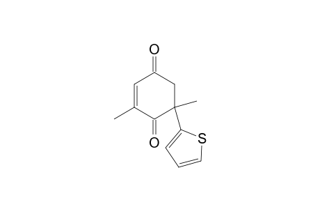 2,6-Dimethyl-6-(thiophen-3-yl)cyclohex-2-ene-1,4-dione