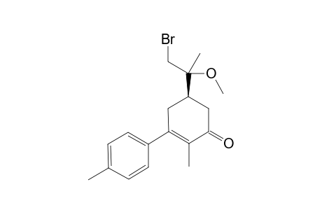 (5R)-5-[(2R)-1-Bromo-2-methoxypropan-2-yl]-2-methyl-3-(4-methylphenyl)cyclohex-2-enone