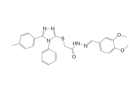 acetic acid, [[5-(4-methylphenyl)-4-phenyl-4H-1,2,4-triazol-3-yl]thio]-, 2-[(E)-(3,4-dimethoxyphenyl)methylidene]hydrazide