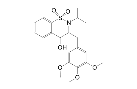 2H-1,2-benzothiazin-4-ol, 3,4-dihydro-2-(1-methylethyl)-3-[(3,4,5-trimethoxyphenyl)methyl]-, 1,1-dioxide