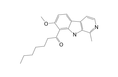 12-HEPTANOYL-11-METHOXY-3-METHYL-BETA-CARBOLINE