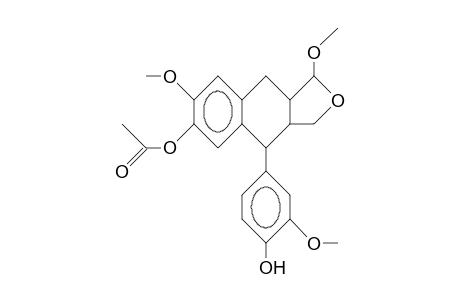 6-Acetoxy-4-(4-hydroxy-3-methoxy-phenyl)-1,7-dimethoxy-1,3,4,9-tetrahydro-naphtho(2,3-C)furan