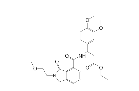 benzenepropanoic acid, beta-[[[2,3-dihydro-2-(2-methoxyethyl)-3-oxo-1H-isoindol-4-yl]carbonyl]amino]-4-ethoxy-3-methoxy-, ethyl ester