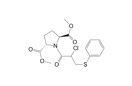 Dimethyl trans-1-[2-chloro-3-(phenylthio)propionyl]pyrrolidine-2,5-dicarboxylate