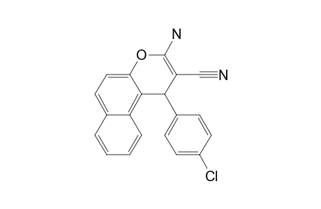 3-Amino-1-(4-chlorophenyl)-1H-benzo[F]chromene-2-carbonitrile