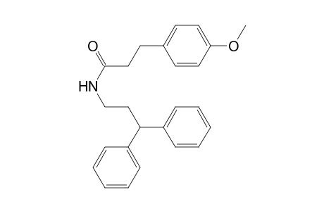 Benzenepropanamide, 4-methoxy-N-(3,3-diphenylpropyl)-