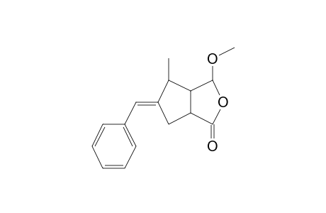 3-Oxabicyclo[3.3.0]octan-2-one, 7-benzylidene-4-cis-methoxy-6-methyl-, (E)-