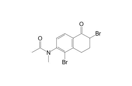 N-(2,5-dibromo-1,2,3,4-tetrahydro-1-oxonaphthalen-6-yl)-N-methylacetamide