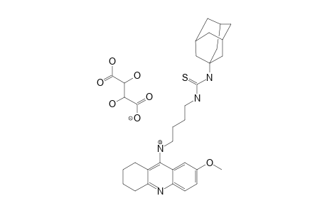 1-ADAMANTYL-3-[2-(7-METHOXY-1,2,3,4-TETRAHYDROACRIDIN-9-YL-AMINO)-BUTYL]-THIOUREA-2,3-DIHYDROXYSUCCINATE