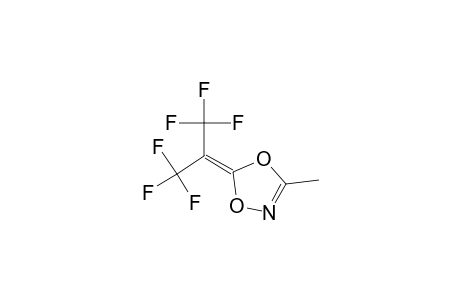 2-Hexafluoroisopropylidene-5-methyl-1,3,4-dioxazole