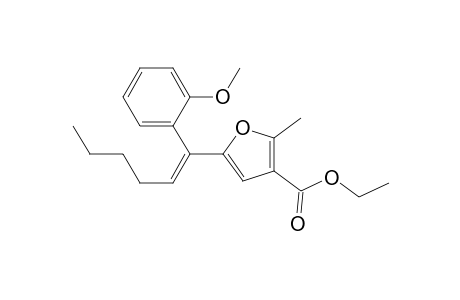 Ethyl (E)-5-(1-(2-methoxyphenyl)hex-1-en-1-yl)-2-methylfuran-3-carboxylate