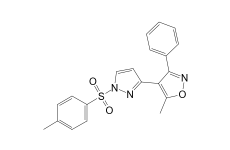 5-Methyl-3-phenyl-4-(1-tosyl-pyrazol-3-yl)isoxazole