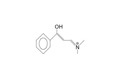 trans-1-Methylamino-3-phenyl-1-propen-3-one cation