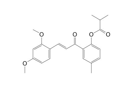 2,4-Dimethoxy-2'-hydroxy-5'-methylchalcone, 2-methylpropionate