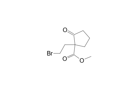 Cyclopentanecarboxylic acid, 1-(2-bromoethyl)-2-oxo-, methyl ester