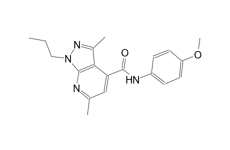 N-(4-methoxyphenyl)-3,6-dimethyl-1-propyl-1H-pyrazolo[3,4-b]pyridine-4-carboxamide