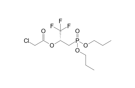 (R)Dipropyl 3,3,3-trifluoro-2-chloroacetyloxypropanephosphonate