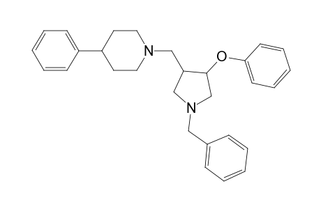 1-[(1-benzyl-4-phenoxypyrrolidin-3-yl)methyl]-4-phenylpiperidine