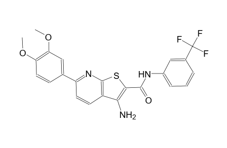 3-amino-6-(3,4-dimethoxyphenyl)-N-[3-(trifluoromethyl)phenyl]thieno[2,3-b]pyridine-2-carboxamide